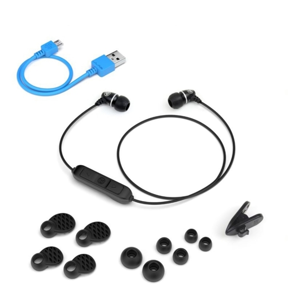 JLab Bluetooth Wireless Ear Buds Black Audio Metal Sweatproof 6 Hours Play NWT - Picture 3 of 15